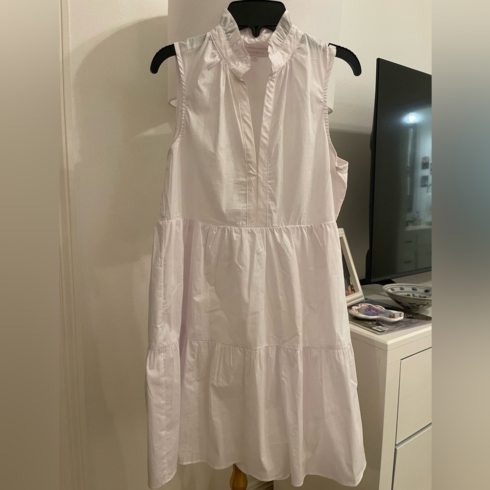 Olivaceous White Dress